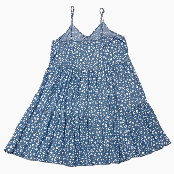 Thread & Supply, Tencel Lyocell, Sleeveless Animal Print Midi Dress Size M - Picture 2 of 3